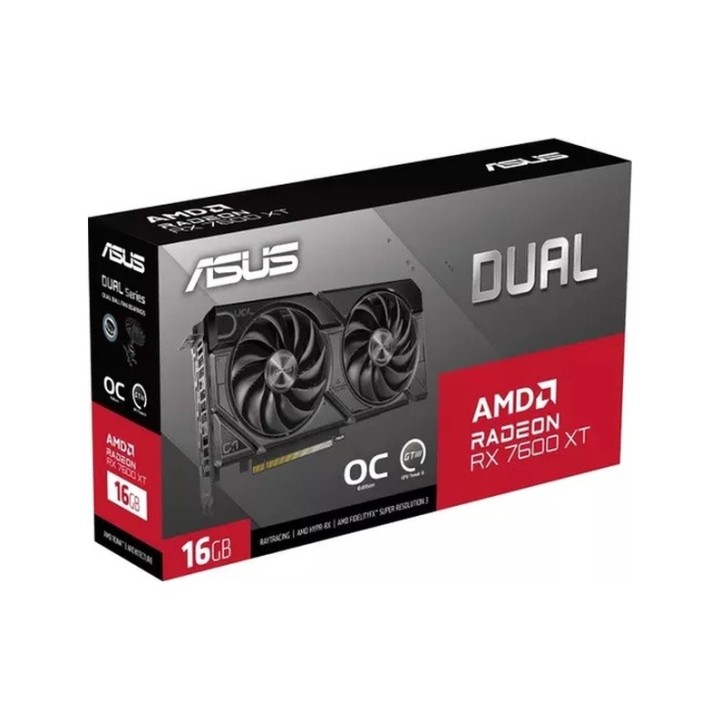 ASUS Dual Radeon RX 7600 XT OC Edition 16 GB 128 Bit Graphics Card