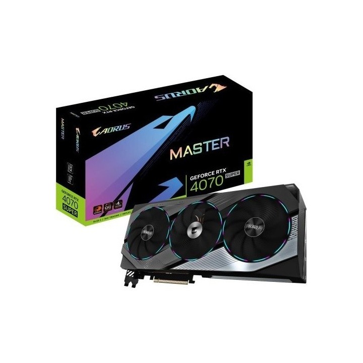 Gigabyte NVIDIA GeForce RTX 4070 Super Aorus Master GV-N407SAORUS M-12G 12 GB GDDR6X 192 Bit Graphics Card