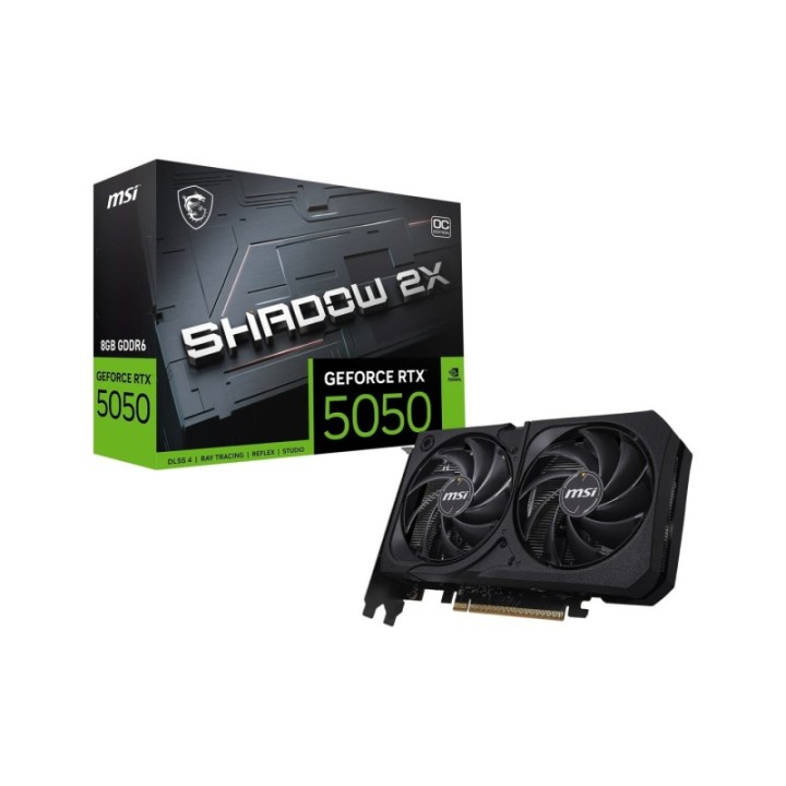 MSI GeForce RTX 5050 8 GB Shadow 2x OC GDDR6 128 Bit Dx12 Gaming Aeae1msı0220
