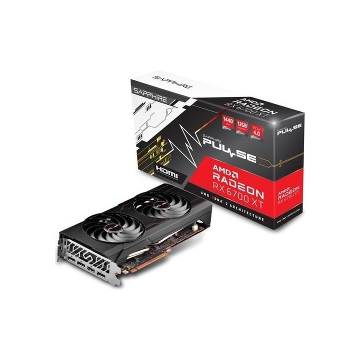 Sapphire 11306-09-20G 12 GB RX6700XT Pulse Gaming GDDR6 192 Bit Graphics Card