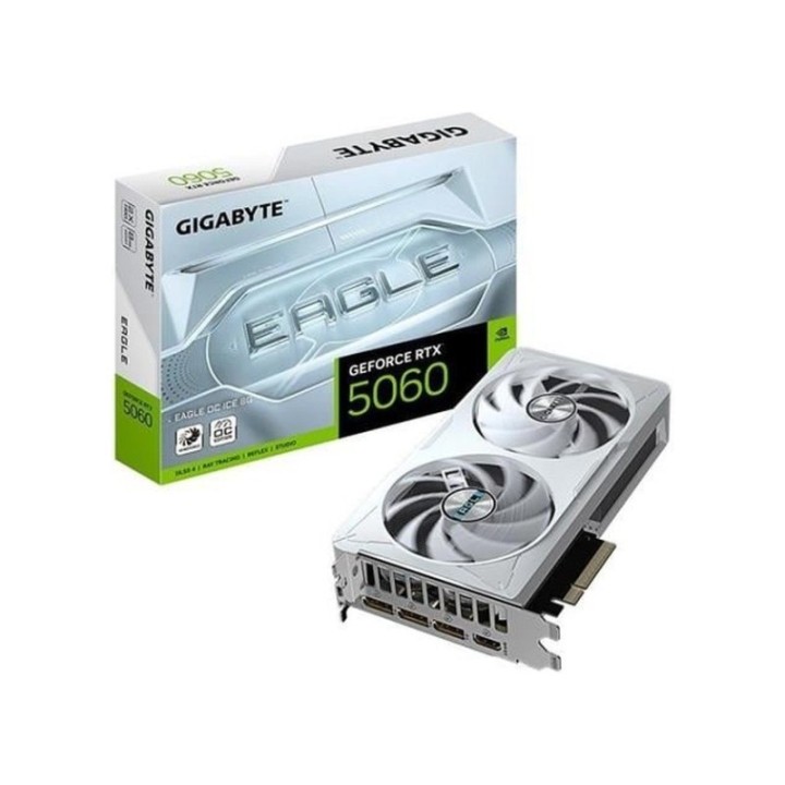 Gigabyte 8 GB RTX5060 Eagle OC Ice Gv-n5060eagle OC Ice-8gd GDDR7 HDMI-dp PCIe 5.0 White