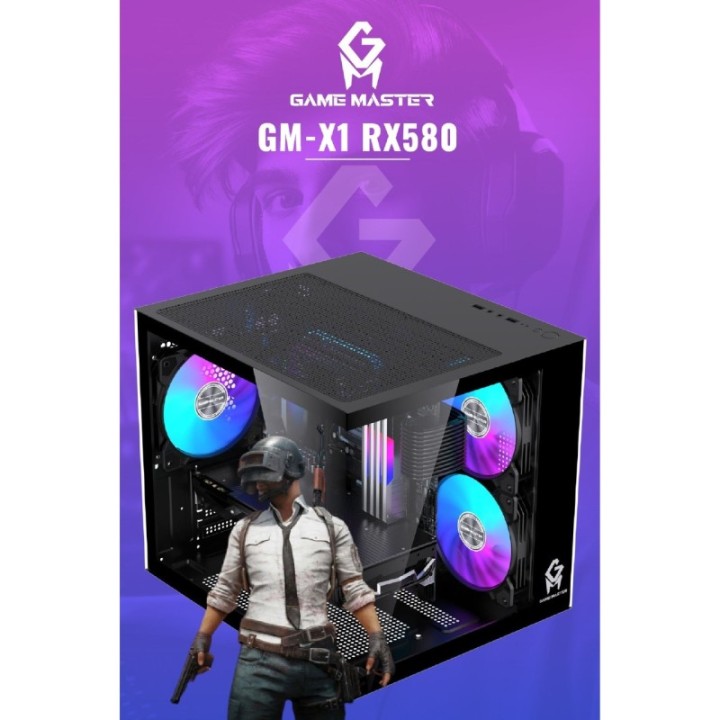 Game Master GM-X1 R5-5600 16 GB 512 GB M.2 8 GB RX580 FreeDOS Gaming Desktop PC