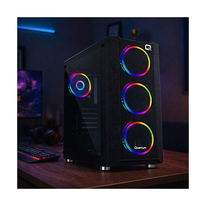 Quantum QG-9405G R5-7500F 16 GB 512 GB SSD 8 GB RTX5060 DOS Desktop PC