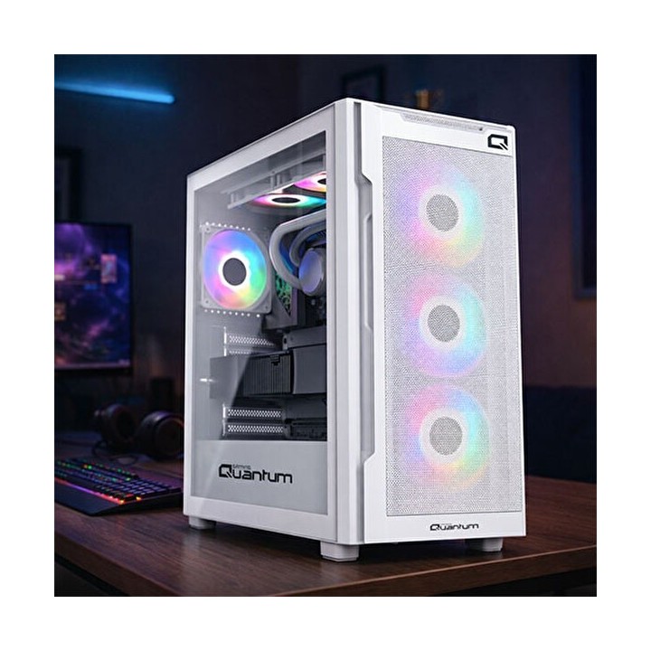 Quantum Snapfire Sp1410 İ5-14400f 16 GB 512 GB SSD 8 GB RTX5060 DOS Gaming Desktop PC White
