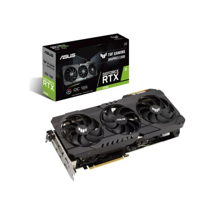 ASUS NVIDIA GeForce RTX 3080 TUF Gaming V2 OC LHR TUF-RTX3080-O10G-V2-Gaming 10 GB GDDR6X 320 Bit Graphics Card