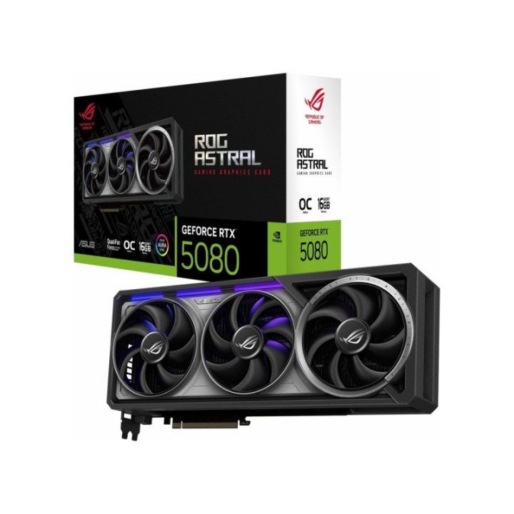 ASUS Rog Astral GeForce RTX 5080 OC 16 GB GDDR7 256 Bit HDMI/dp Graphics Card