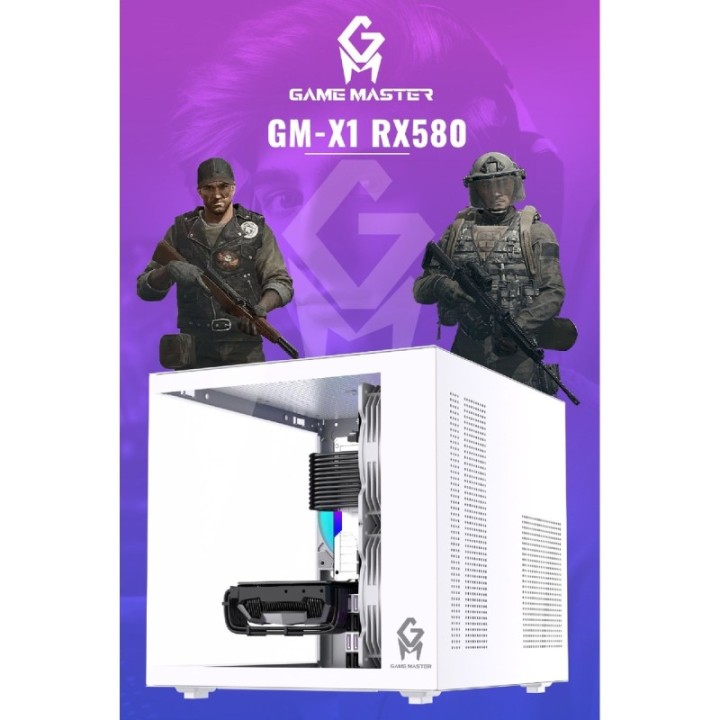 Game Master GM-X1 R5-5500 16 GB 512 GB M.2 SSD RX580 FreeDOS Gaming Desktop PC