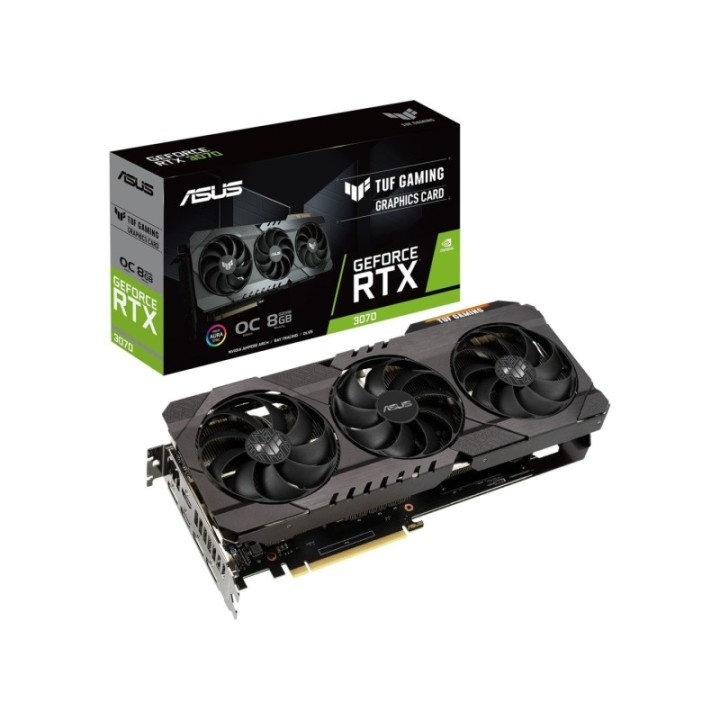 ASUS NVIDIA GeForce RTX 3070 TUF OC TUF-RTX3070-O8G-Gaming 8 GB GDDR6 256 Bit Graphics Card