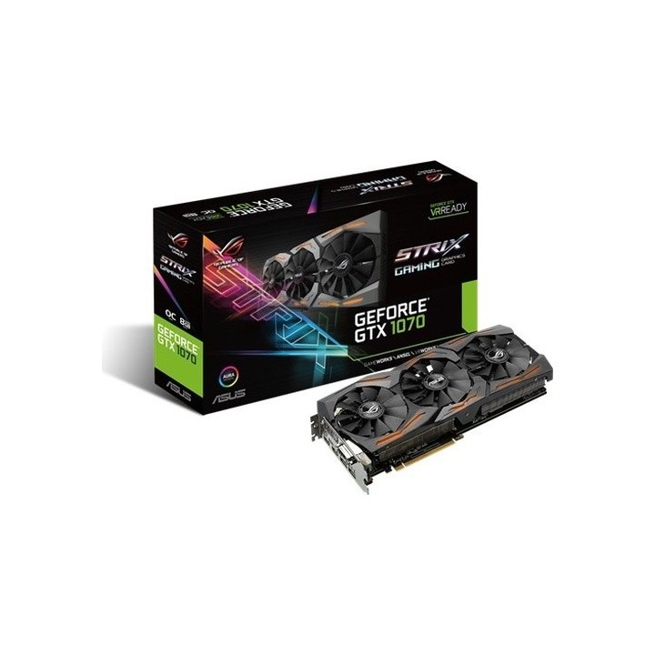 ASUS ROG Strix GeForce GTX 1070 OC 8 GB 256 Bit GDDR5 Graphics Card