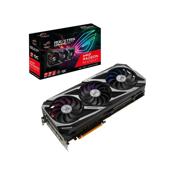 ASUS AMD Radeon RX 6700 XT ROG-STRIX-RX6700XT-O12G-Gaming 12 GB GDDR6 192 Bit Graphics Card