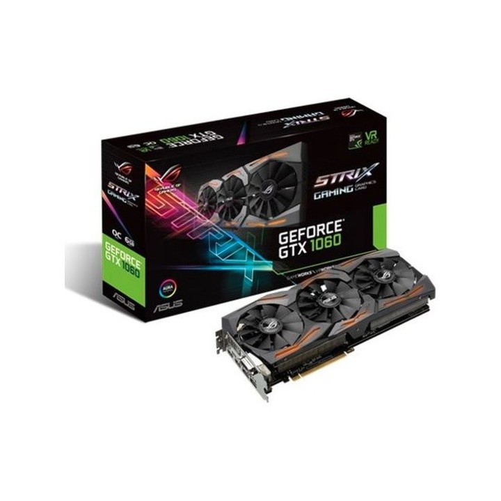 ASUS NVIDIA GeForce GTX 1060 OC ROG-STRIX-GTX1060-O6G-Gaming 6 GB 192 Bit GDDR5 Graphics Card