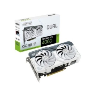 ASUS NVIDIA GeForce RTX 4060 Dual OC White DUAL-RTX4060-O8G-WHITE 8 GB GDDR6 128 Bit Graphics Card