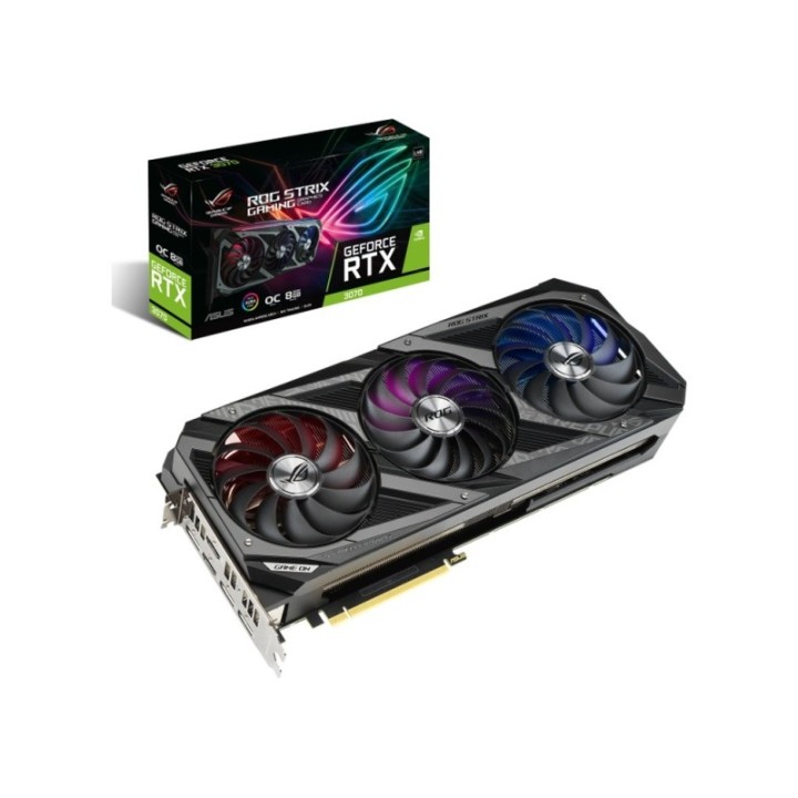 ASUS NVIDIA GeForce RTX 3070 Ti ROG Strix OC ROG-STRIX-RTX3070TI-O8G-Gaming 8 GB GDDR6X 256 Bit Graphics Card