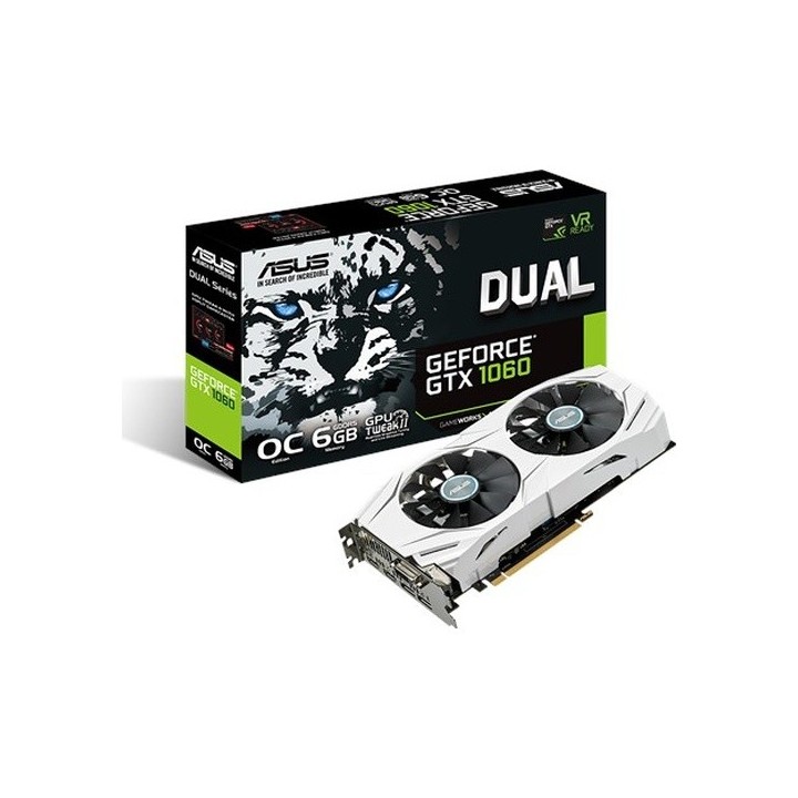 ASUS NVIDIA GeForce GTX 1060 OC DUAL-GTX1060-O6G 6 GB 192 Bit GDDR5 Graphics Card